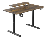 Ultradesk HIGHLANDER Elektryczna regulacja Brązowe - 1295842 - zdjęcie 2